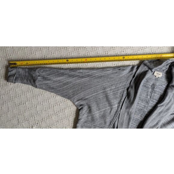 Aritzia Wilfred Diderot Cocoon Sweater Cardigan Open Front Slouchy Space Gray L - Picture 5 of 6